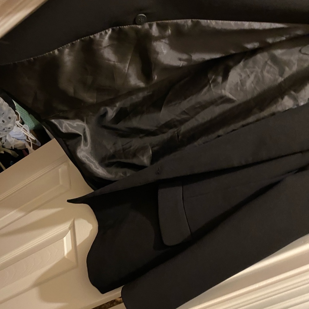 Zara Basic Black Oversized Blazer - Size Large - image 8